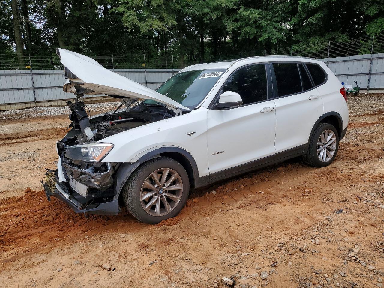 2016 BMW X3 xDrive28i, VIN 5UXWX9C57G0D69970 — Front end