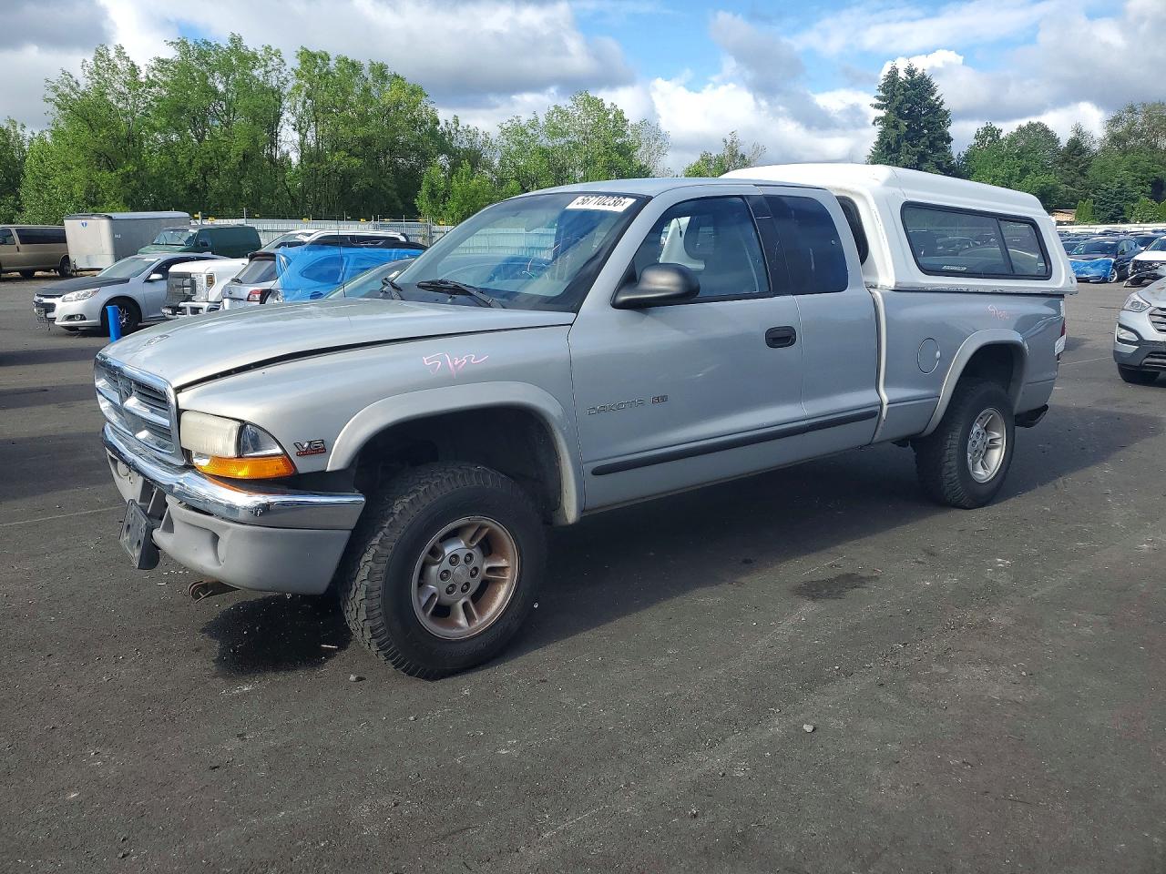 1999 Dodge Dakota SLT, VIN 1B7GG22X1XS225770 — Зад