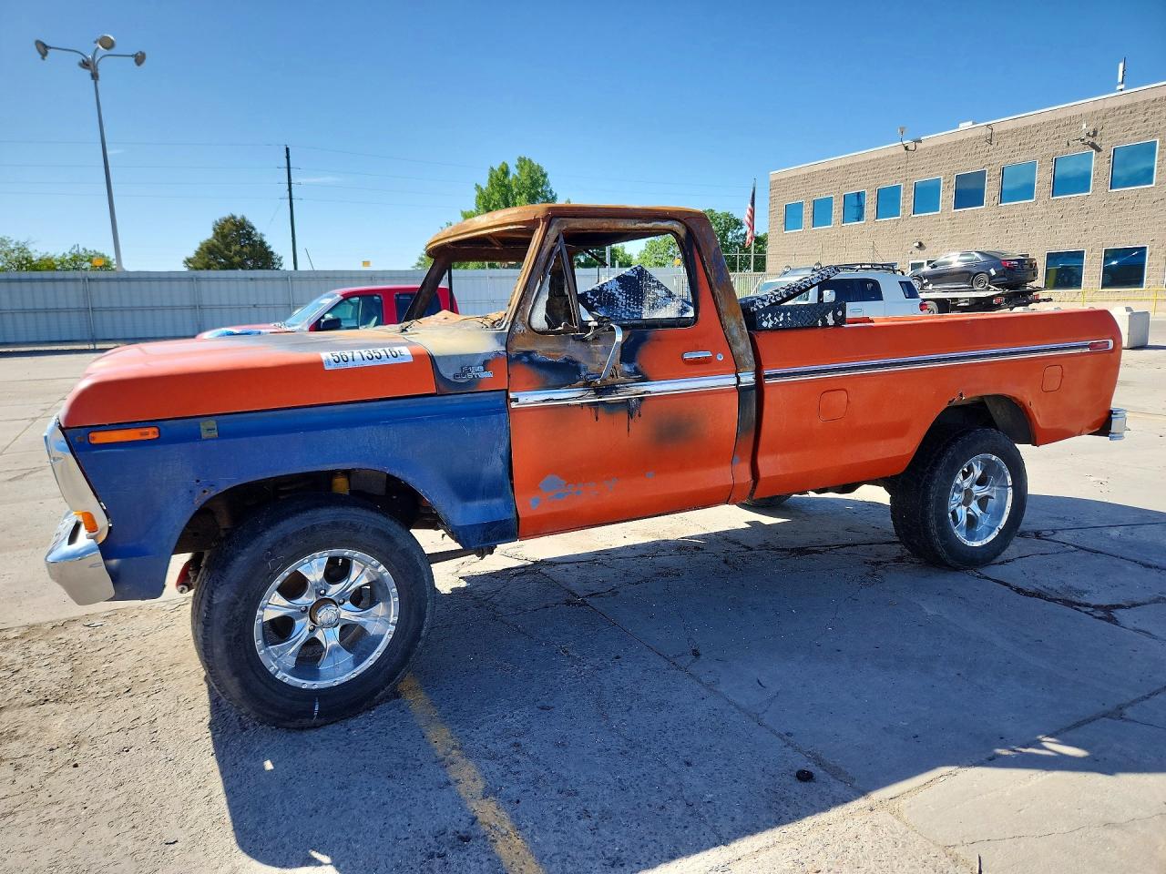 1979 Ford F-150, VIN F14BRFA5215 — Interior fire