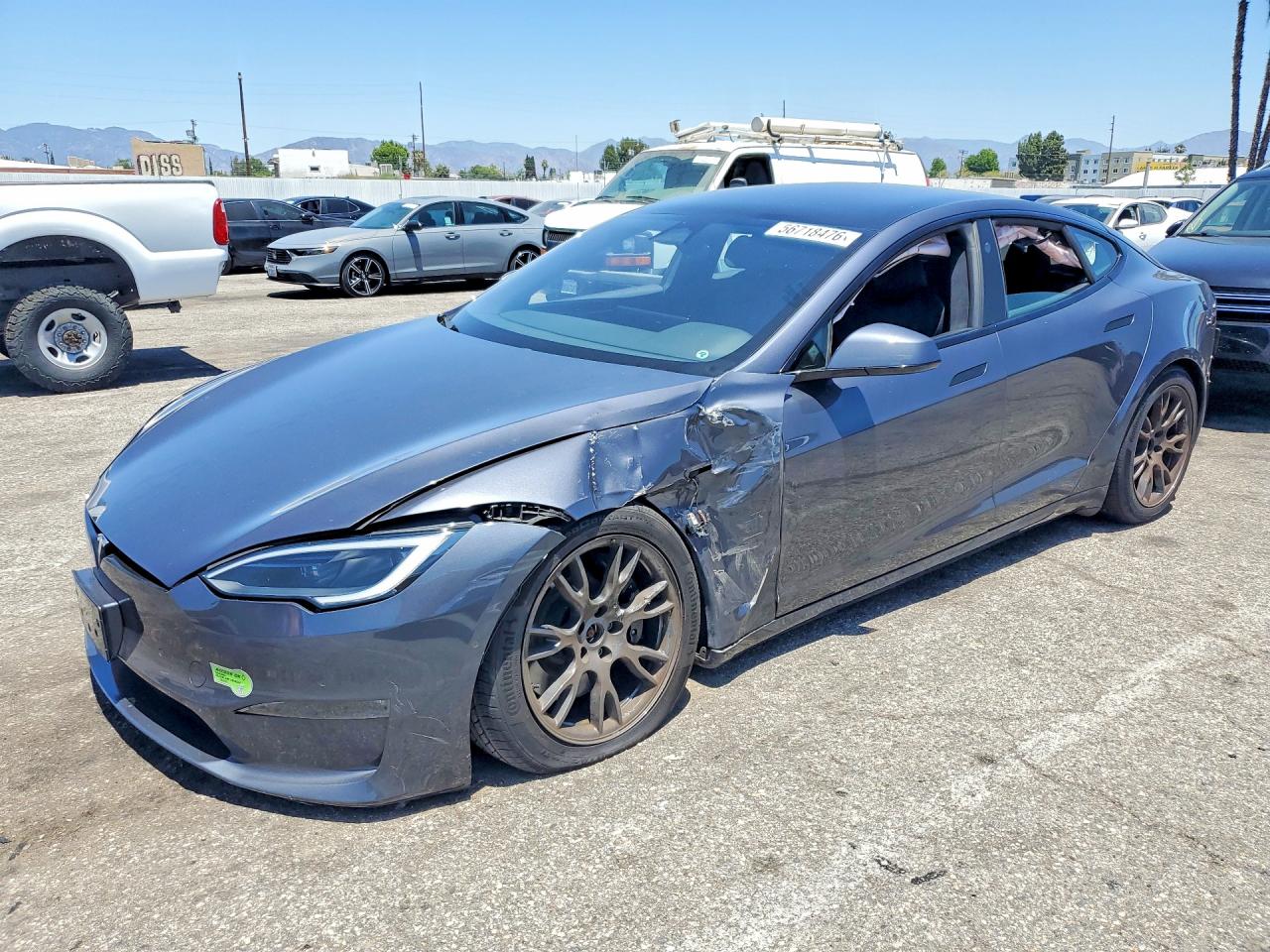 2023 Tesla Model S, VIN 5YJSA1E53PF500181 — Front end