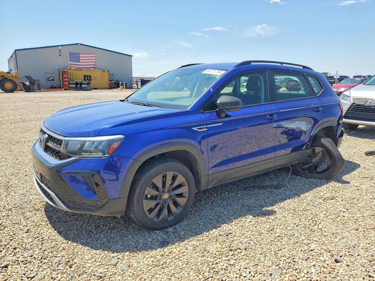 2023 Volkswagen Taos S, VIN 3VVDX7B28PM347105 — Rear end