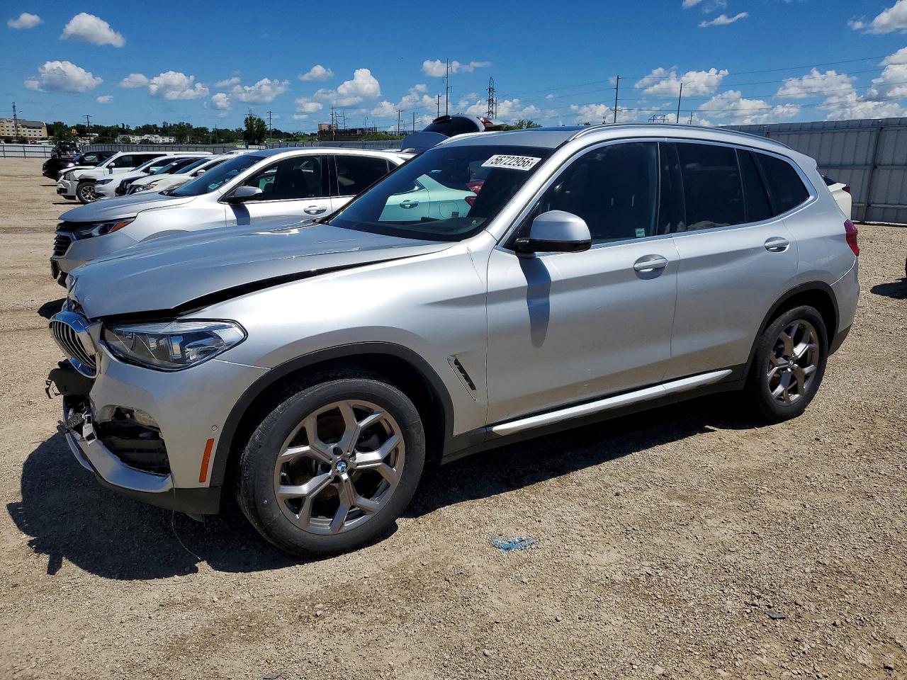 2020 BMW X3 xDrive30i, VIN 5UXTY5C0XL9C56694 — Перед