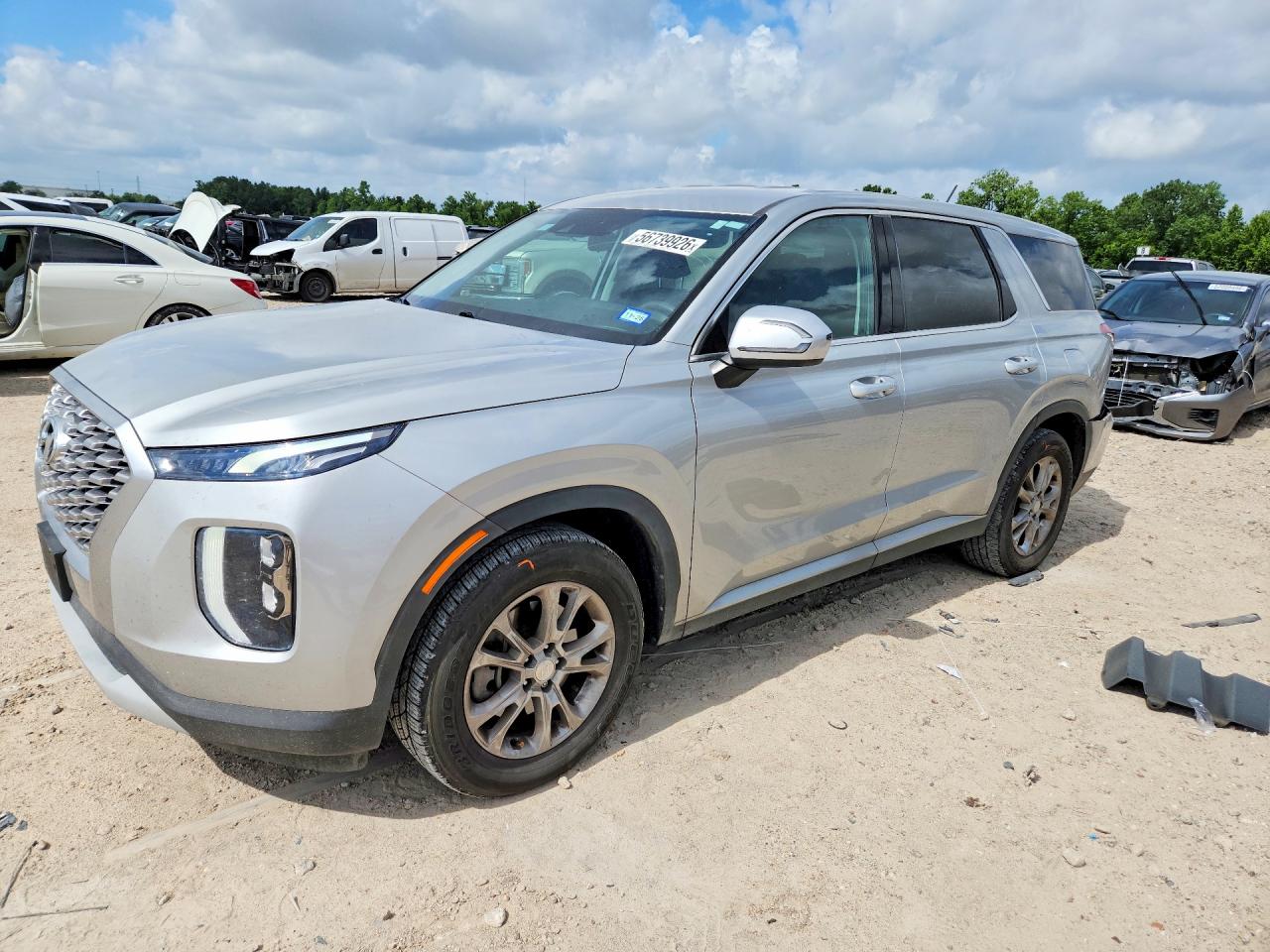 2022 Hyundai Palisade SE, VIN KM8R14HE1NU372826 — Rear end