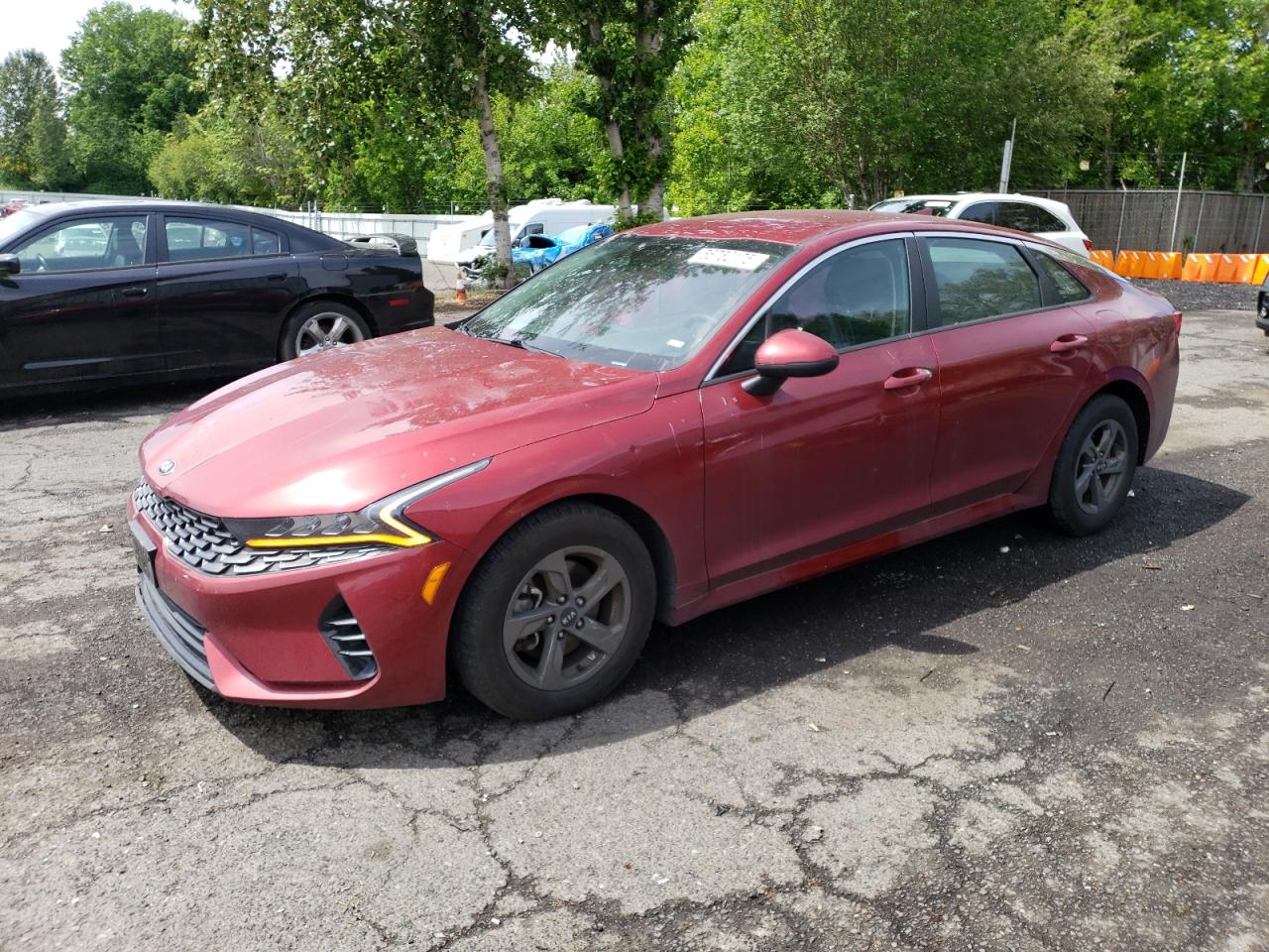 2021 Kia K5 LXS, VIN 5XXG14J25MG037438 — Side