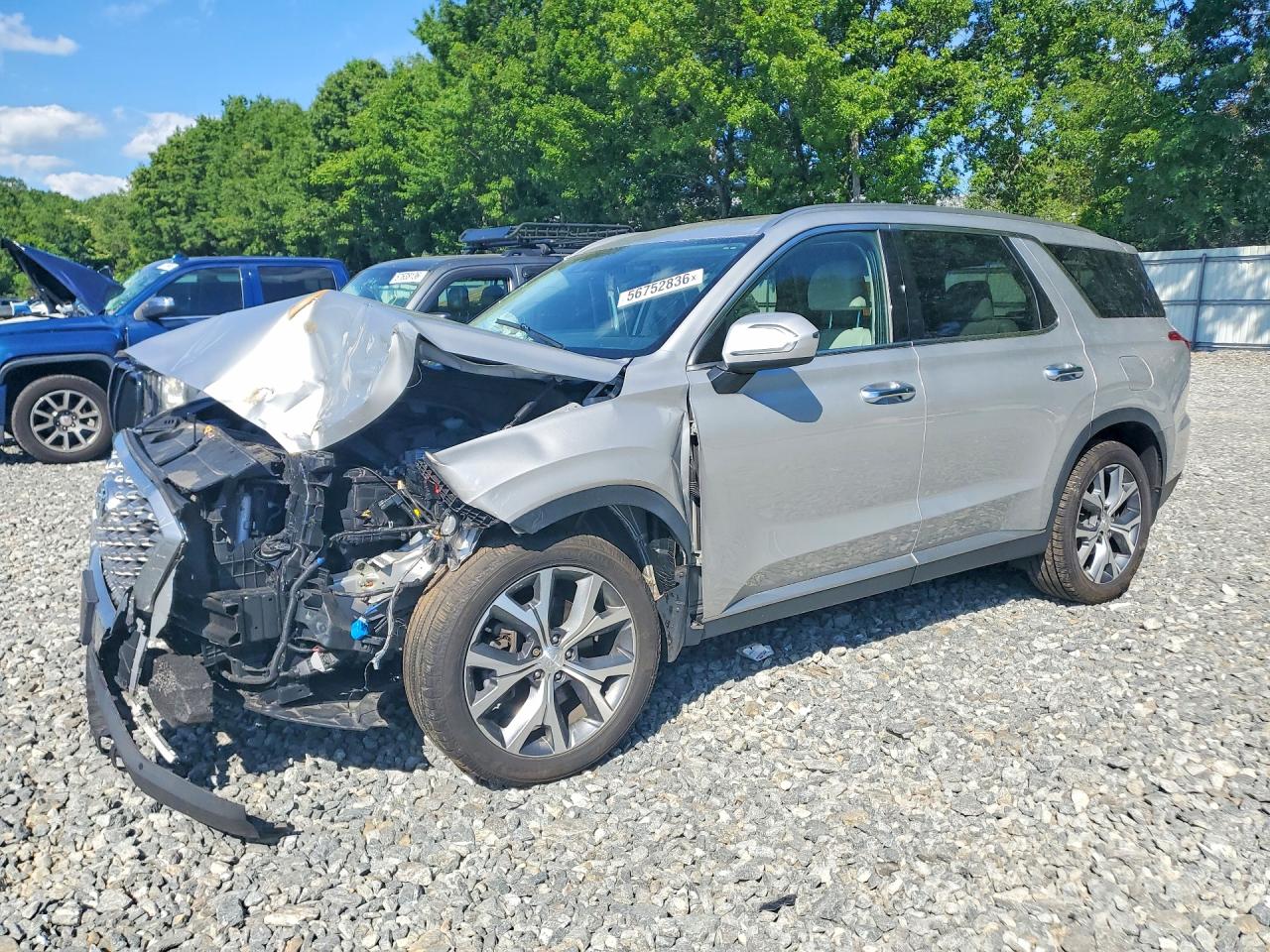 2022 Hyundai Palisade SEL, VIN KM8R4DHE9NU342030 — Front end