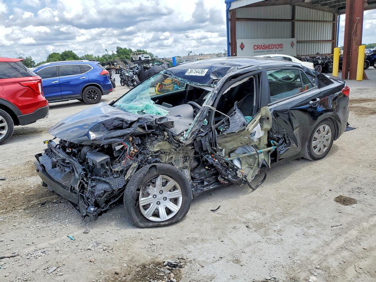 2023 Kia Rio S, VIN 3KPA24AD9PE519928 — Rollover
