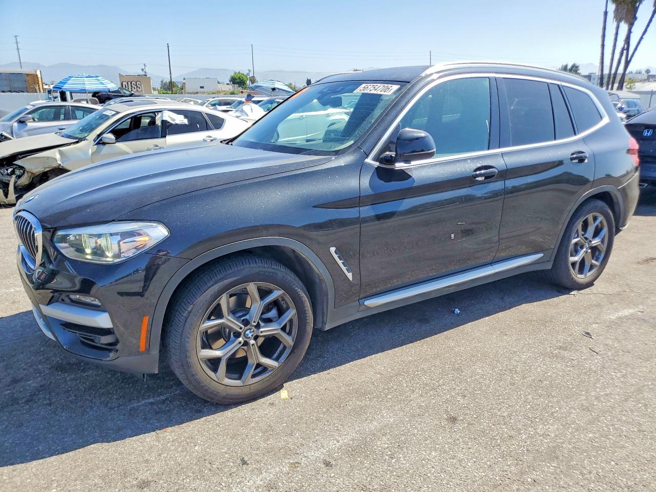 2020 BMW X3 sDrive30i, VIN 5UXTY3C04L9C41838 — Зад