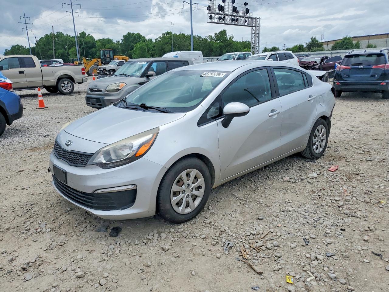2016 Kia Rio LX, VIN KNADM4A35G6595292 — Зад