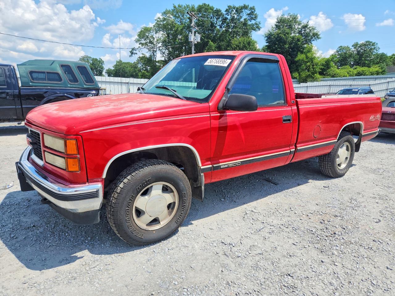 1998 GMC Sierra 1500, VIN 1GTEK14M5WE518779 — Зад