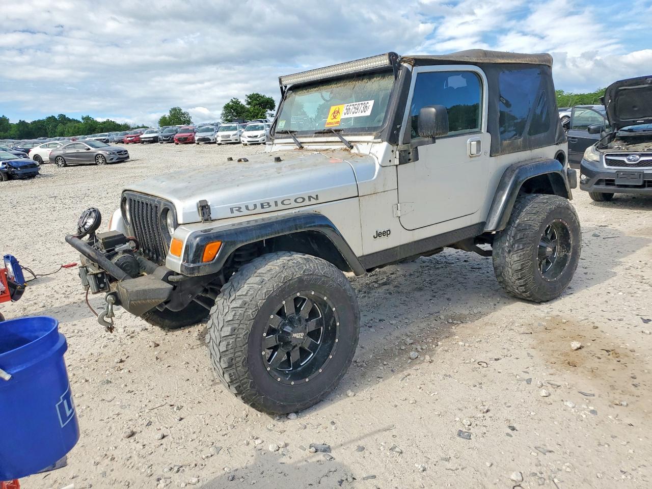2004 Jeep Wrangler Rubicon, VIN 1J4FA69SX4P713073 — Frame damage
