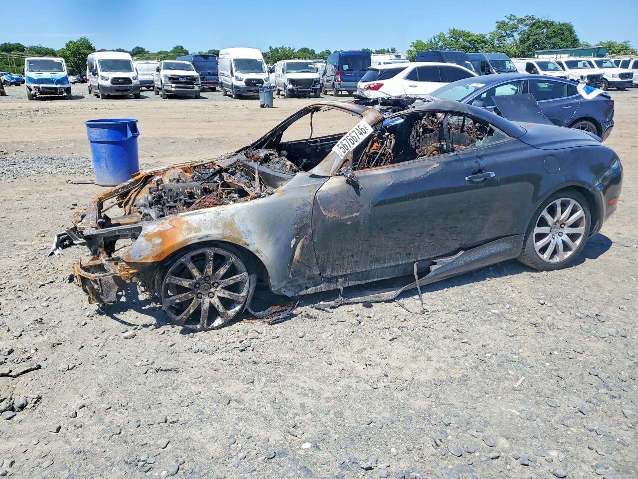 2004 Lexus SC 430, VIN JTHFN48YX40051961 — Burn