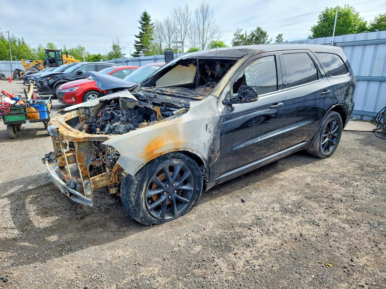 2017 Dodge Durango GT, VIN 1C4RDJDG7HC820417 — Engine fire