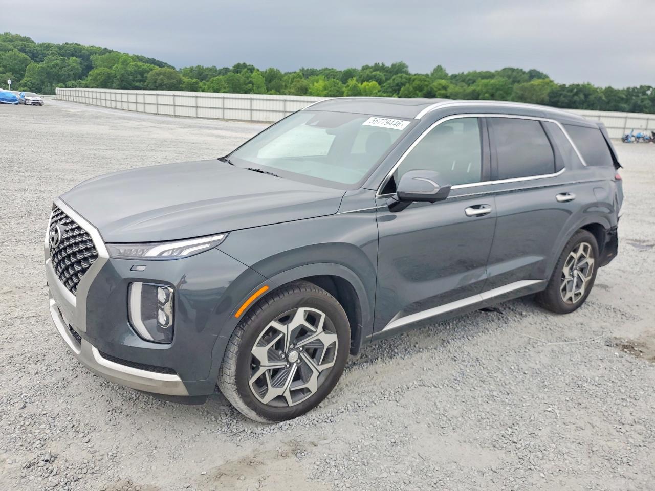 2022 Hyundai Palisade Calligraphy, VIN KM8R74HE8NU468385 — Rear end