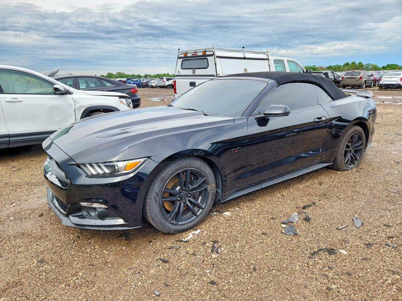 2016 Ford Mustang GT Premium, VIN 1FATP8FF9G5201000 — Engine fire