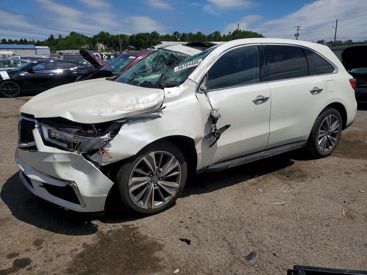 2017 Acura MDX Technology, VIN 5FRYD4H56HB025592 — Крыша