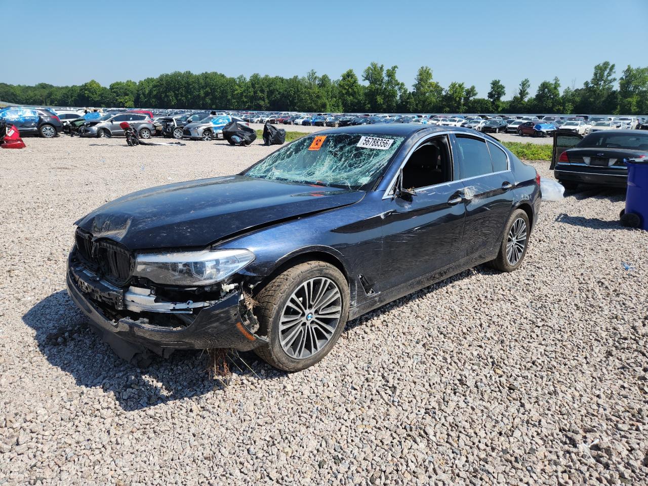 2018 BMW 5 Series 540i xDrive, VIN WBAJE7C58JWC56570 — Front end