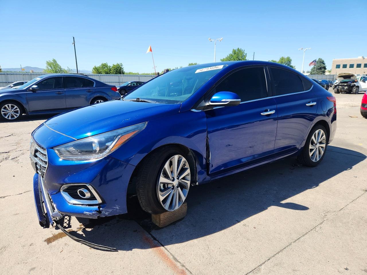 2022 Hyundai Accent Limited, VIN 3KPC34A62NE165805 — Front end