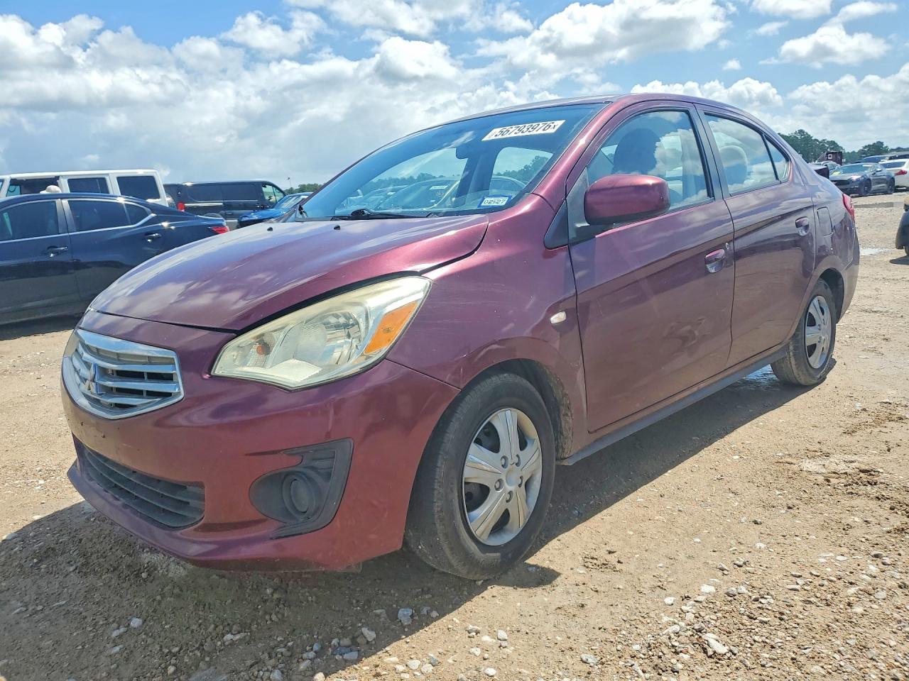 2019 Mitsubishi Mirage ES, VIN ML32F3FJ1KHF12157 — Rear end