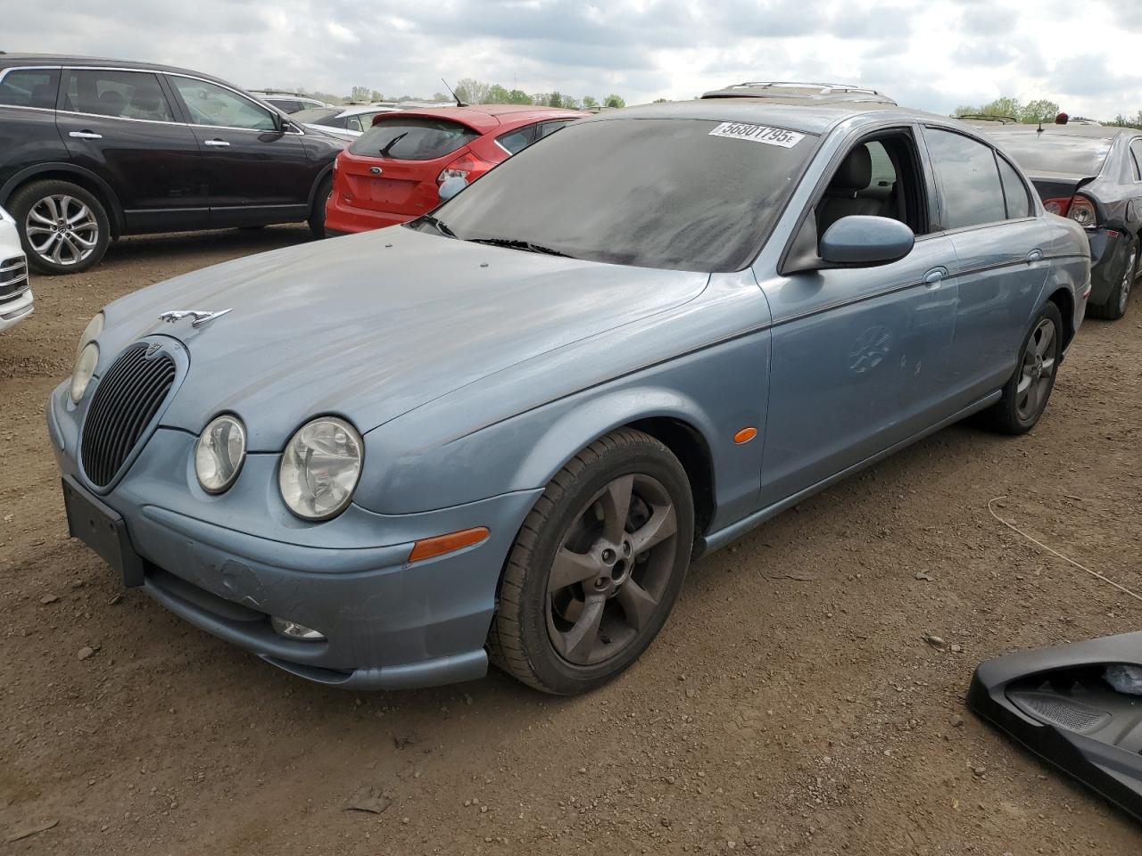 2003 Jaguar S-Type, VIN SAJEA03TX3FM66966 — Interior fire