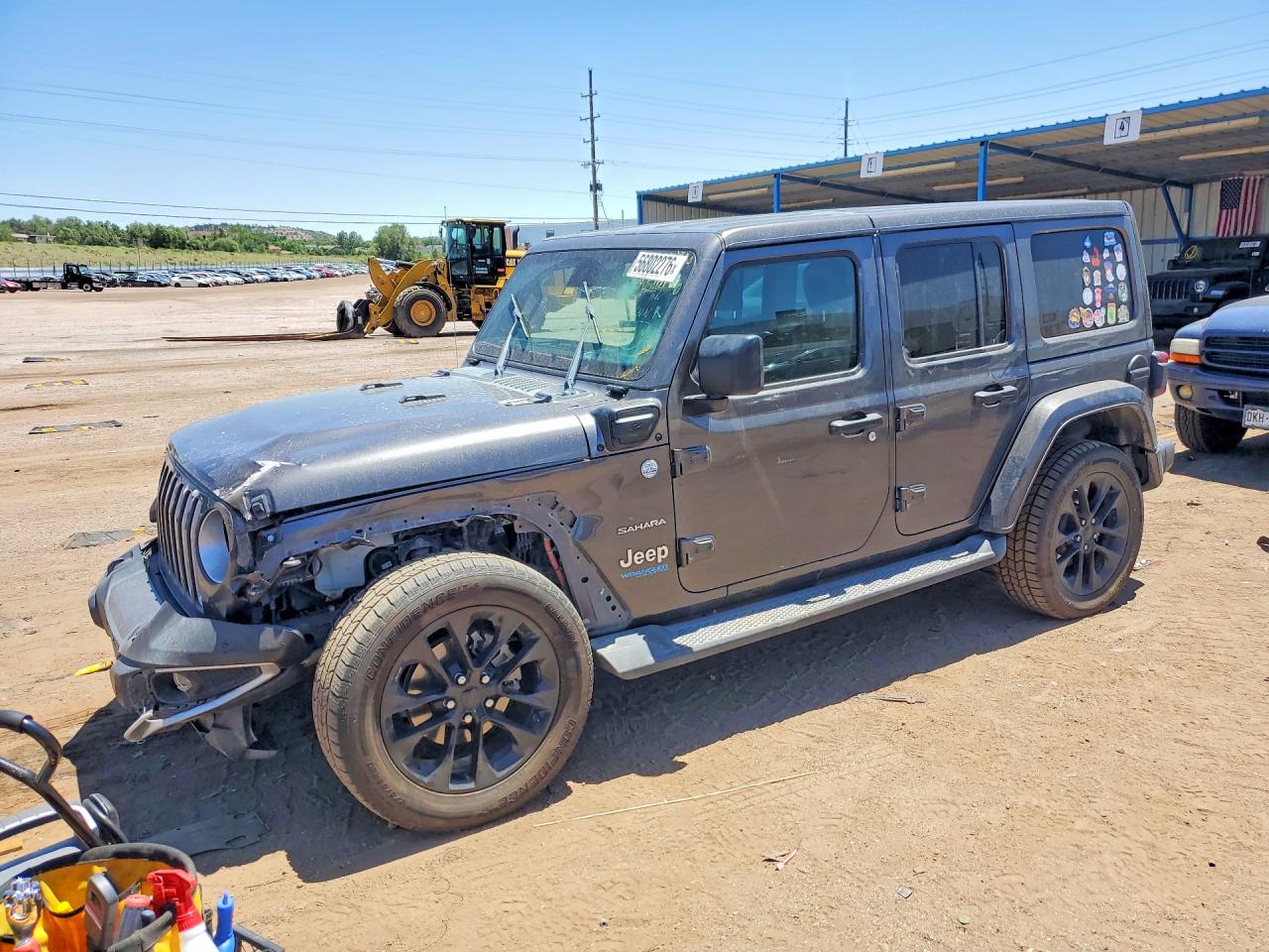 2021 Jeep Wrangler Unlimited Sahara High Altitude, VIN 1C4JJXP63MW675798 — Front end
