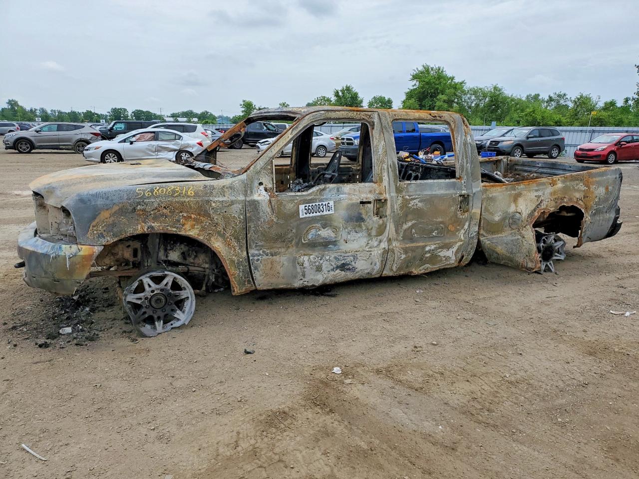 2004 Ford F-250 XL, VIN 1FTNW21P54ED96866 — Vandalism