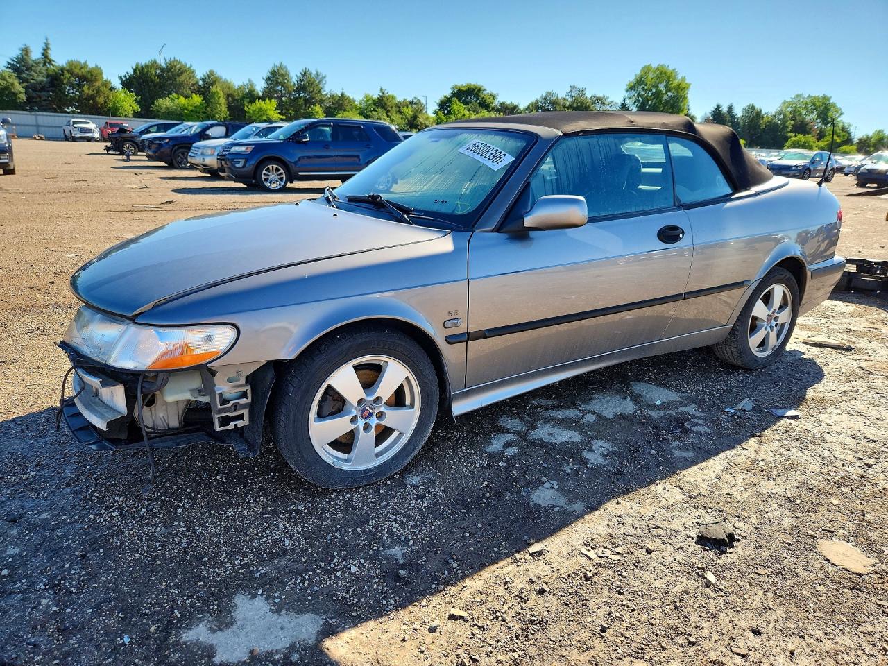 2002 Saab 9-3 SE, VIN YS3DF75K327013671 — Перед