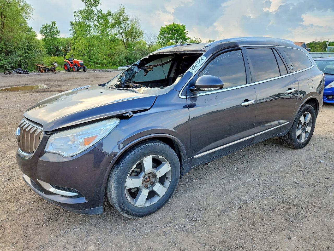 2014 Buick Enclave Leather, VIN 5GAKVBKD7EJ373092 — Interior fire