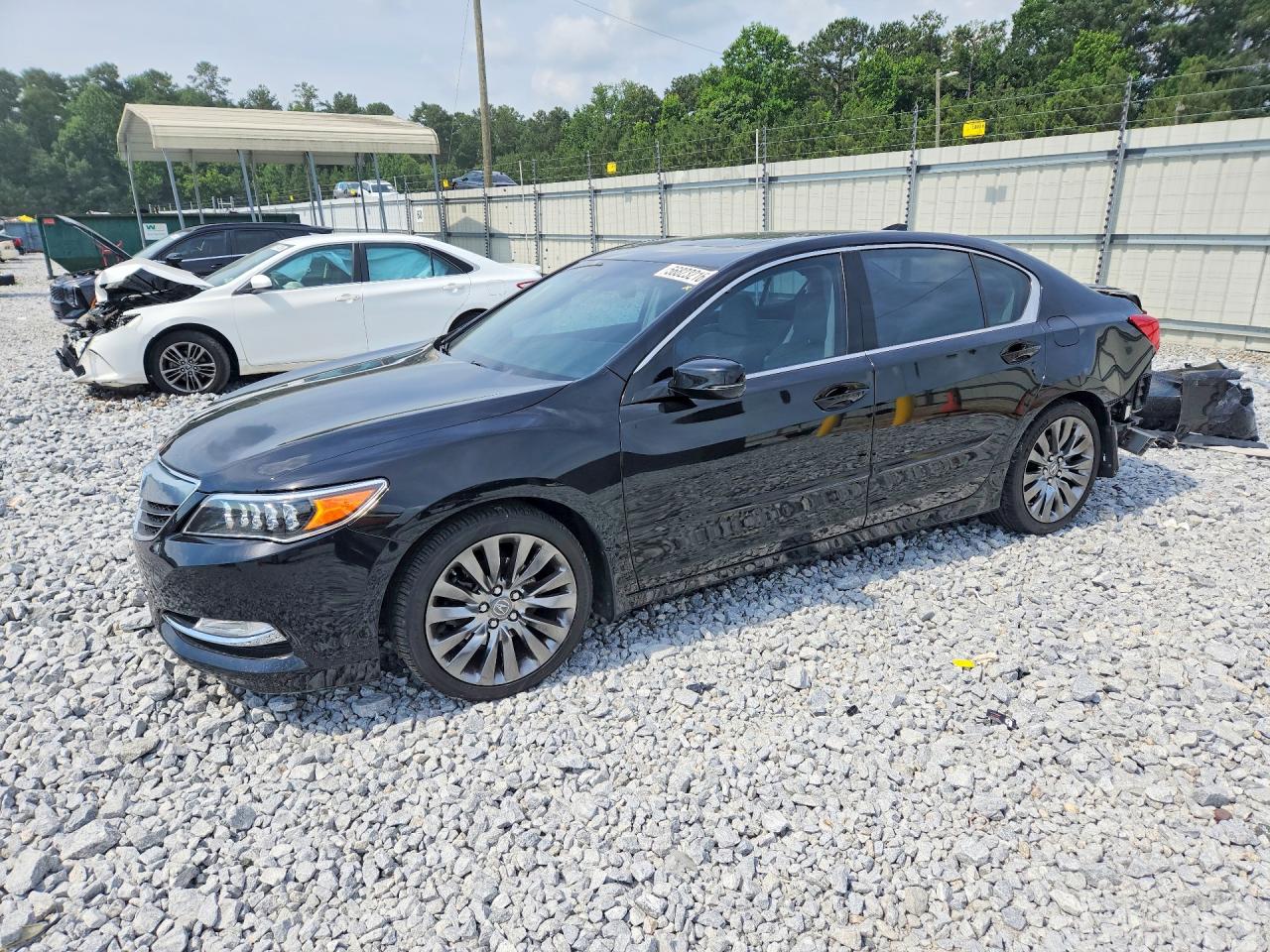 2017 Acura RLX Technology, VIN JH4KC1F54HC000861 — Rear end
