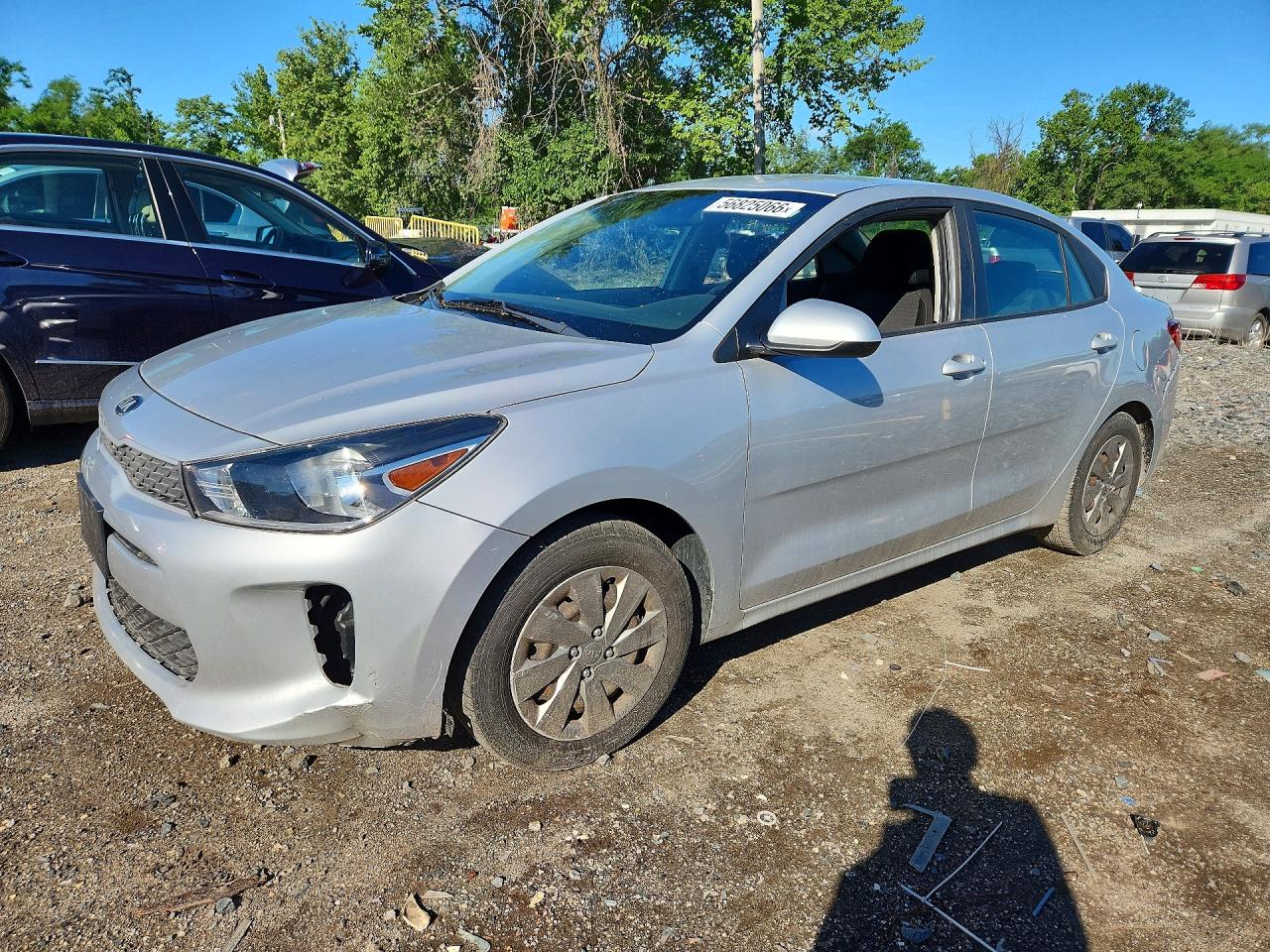 2019 Kia Rio S, VIN 3KPA24AB0KE221582 — Вандализм