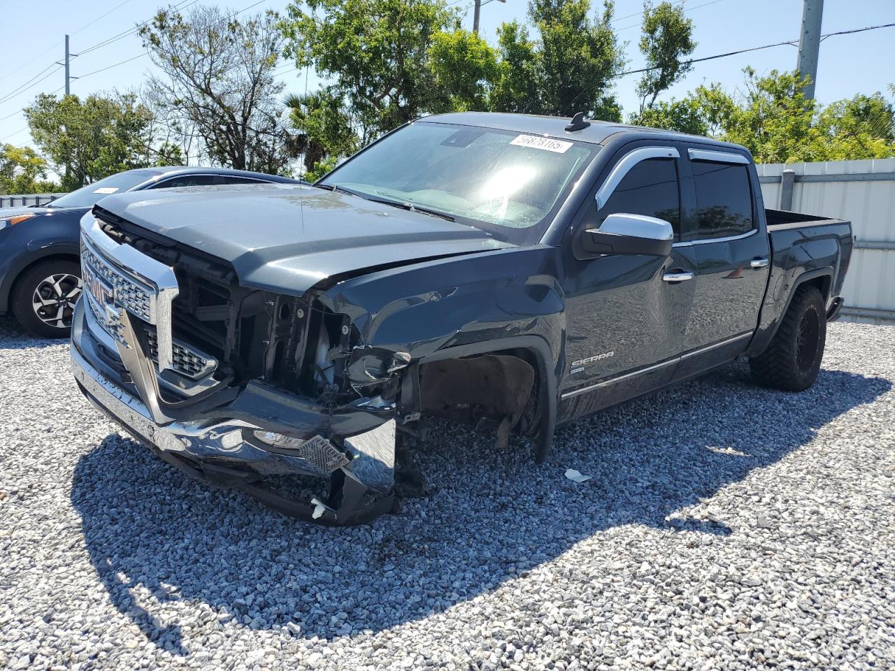 2018 GMC Sierra 1500 SLT, VIN 3GTU1NER3JG384209 — Front end
