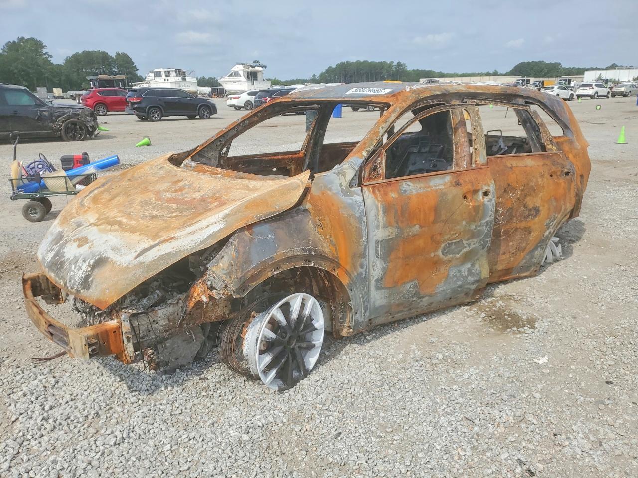 2018 Kia Sorento LX, VIN 5XYPG4A34JG343531 — Burn