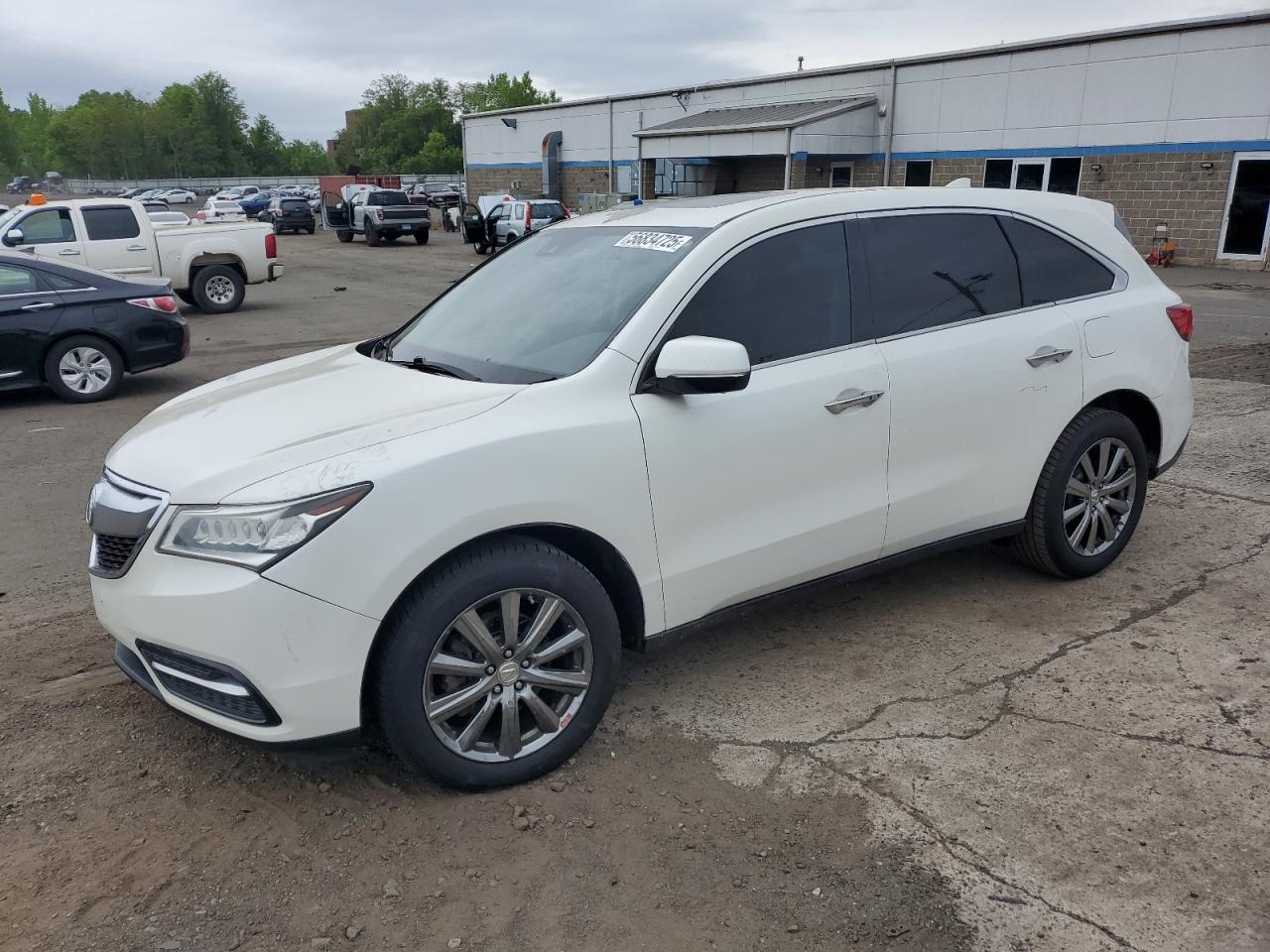 2016 Acura MDX Technology, VIN 5FRYD4H47GB033495 — Biohazard / chemical