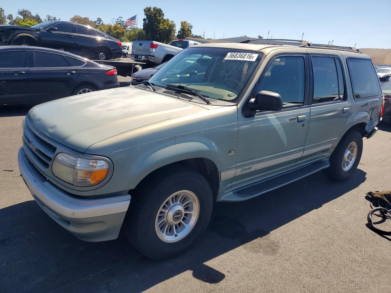 1996 Ford Explorer XLT, VIN 1FMDU35P2TZB45548 — Rear end