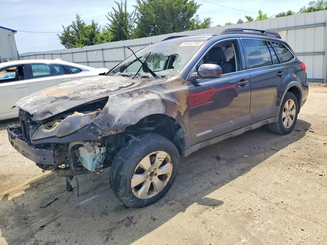 2012 Subaru Outback Prem, VIN 4S4BRBCC9C3270763 — Engine fire
