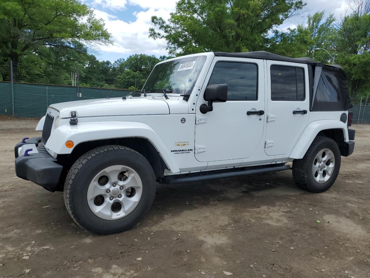 2014 Jeep Wrangler Unlimited Sahara, VIN 1C4BJWEG9EL220063 — Partial repair