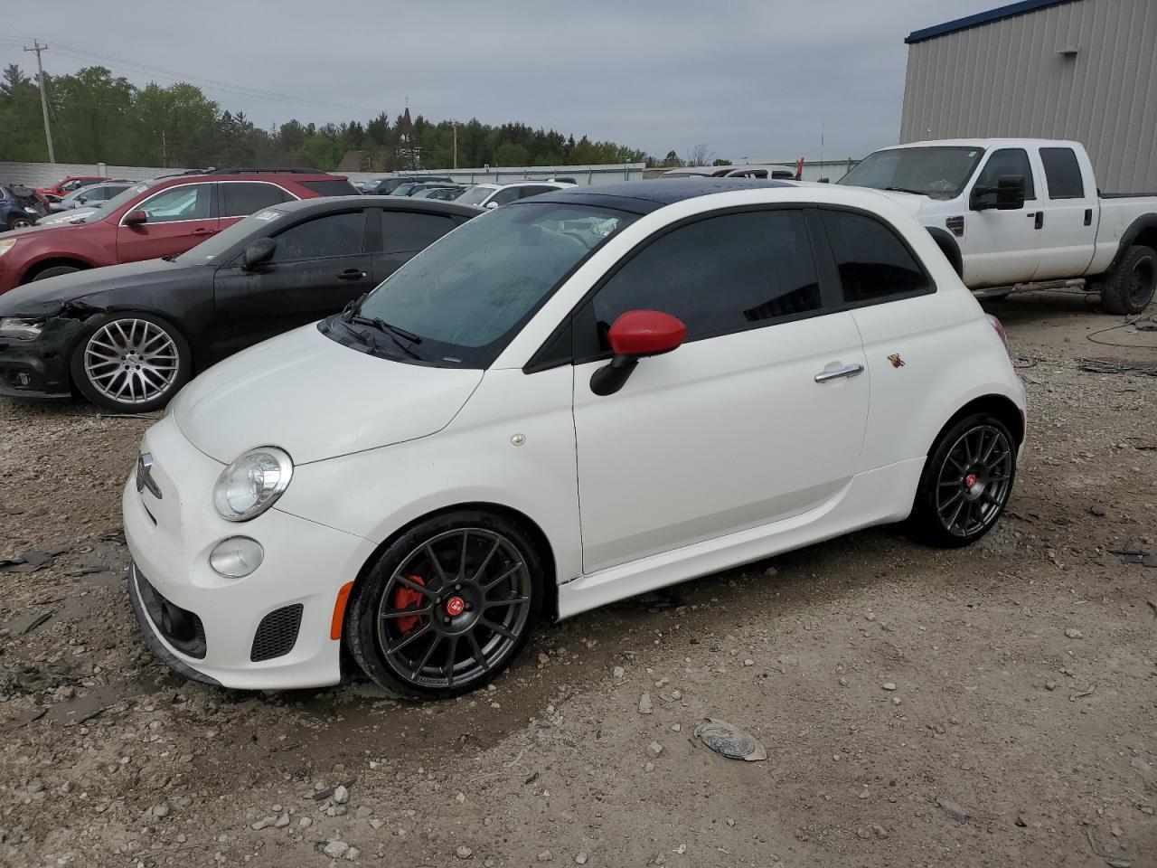 2013 FIAT 500 Abarth, VIN 3C3CFFFH4DT623100 — Hail