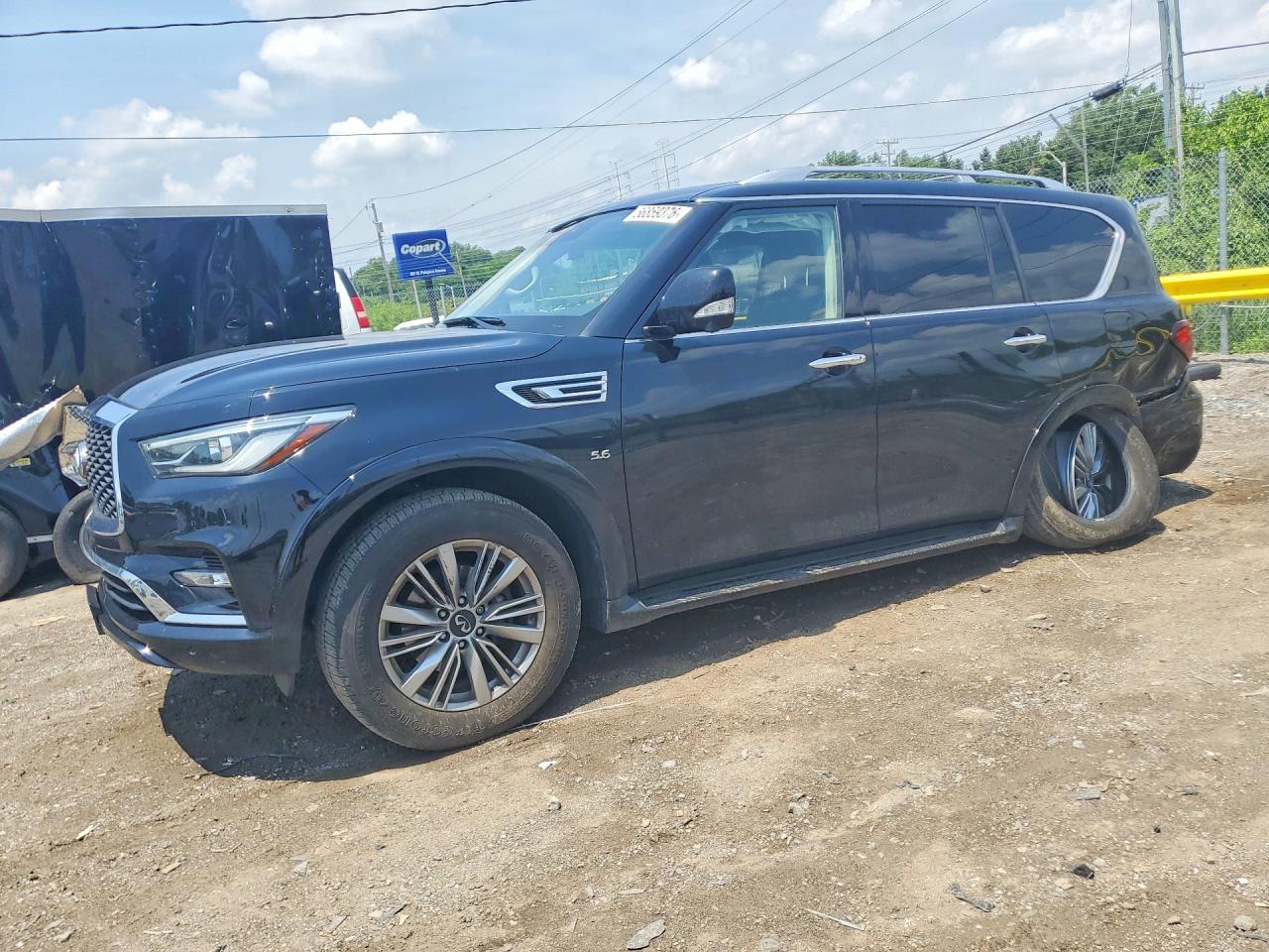 2020 Infiniti QX80 Luxe, VIN JN8AZ2NCXL9470209 — Днище