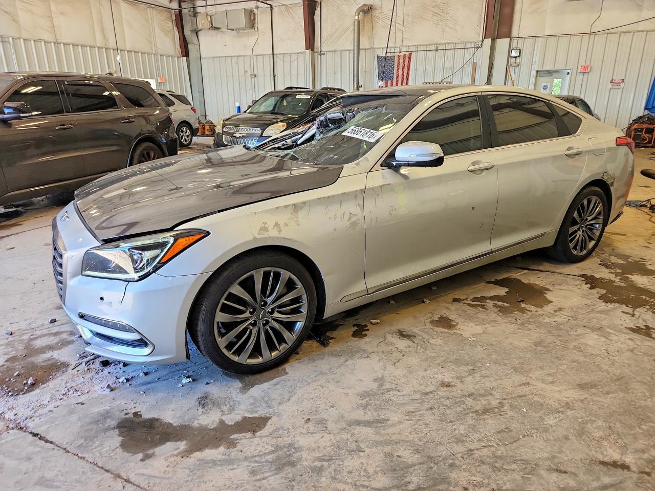 2018 Genesis G80 Ultimate, VIN KMHGN4JF2JU240702 — Front end