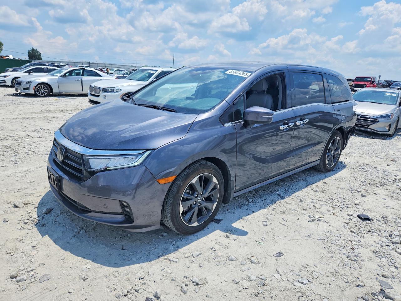 2024 Honda Odyssey Elite, VIN 5FNRL6H97RB017719 — Rear end