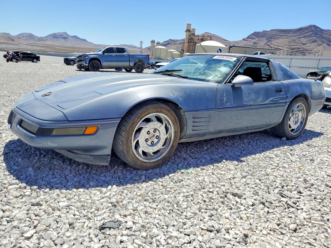 1991 Chevrolet Corvette, VIN 1G1YY2382M5104810 — Engine fire