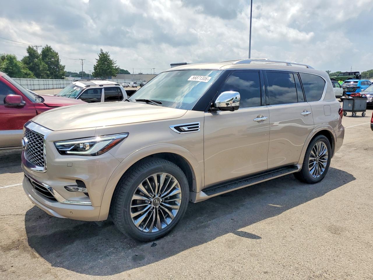 2021 Infiniti QX80 Sensory, VIN JN8AZ2BE9M9272115 — Burn