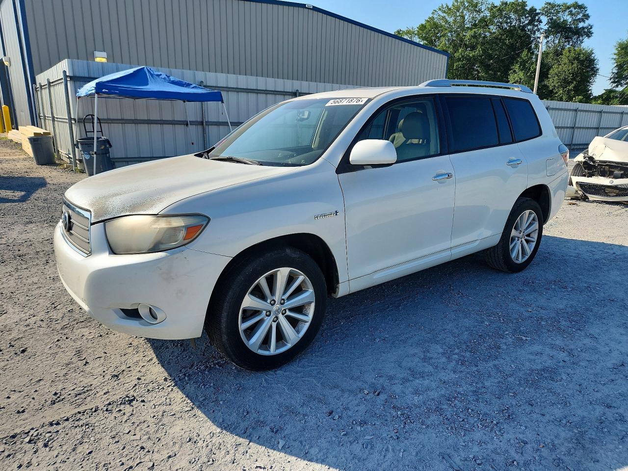 2008 Toyota Highlander Limited, VIN JTEEW44A782004766 — Ранее повреждён