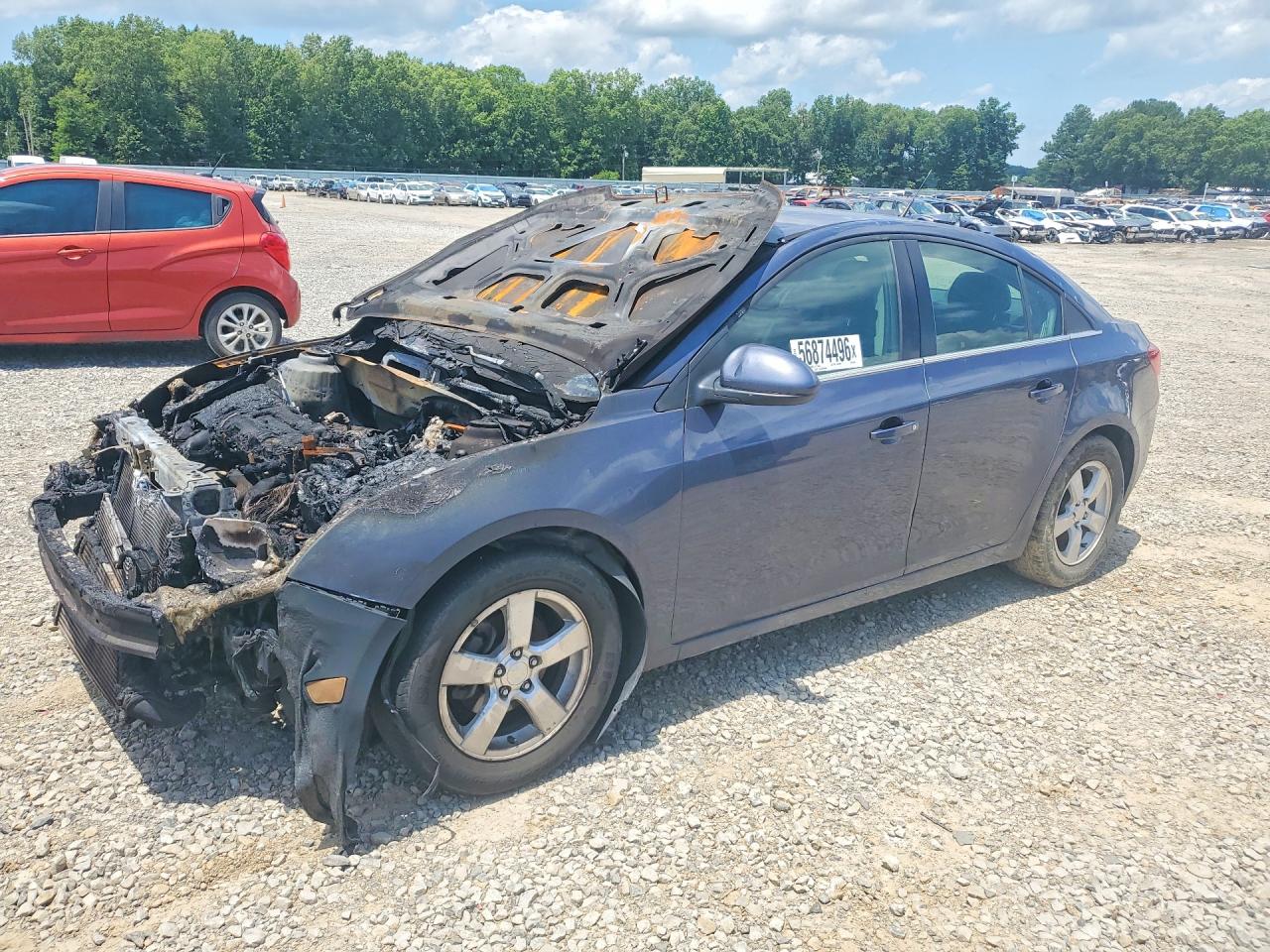 2014 Chevrolet Cruze 1LT, VIN 1G1PC5SB7E7205629 — Burn