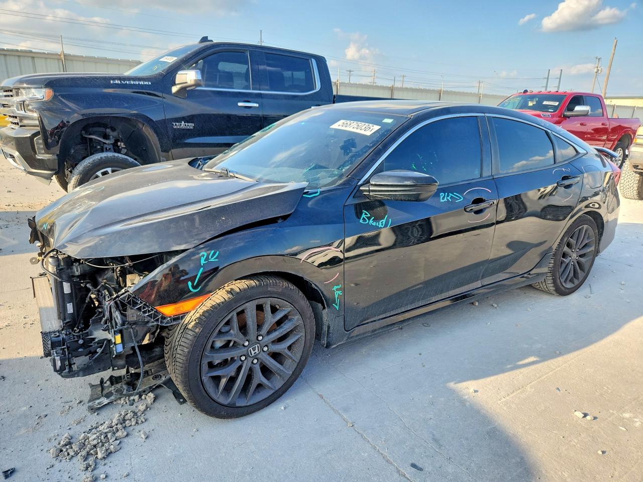 2020 Honda Civic Si, VIN 2HGFC1E5XLH700248 — Front end