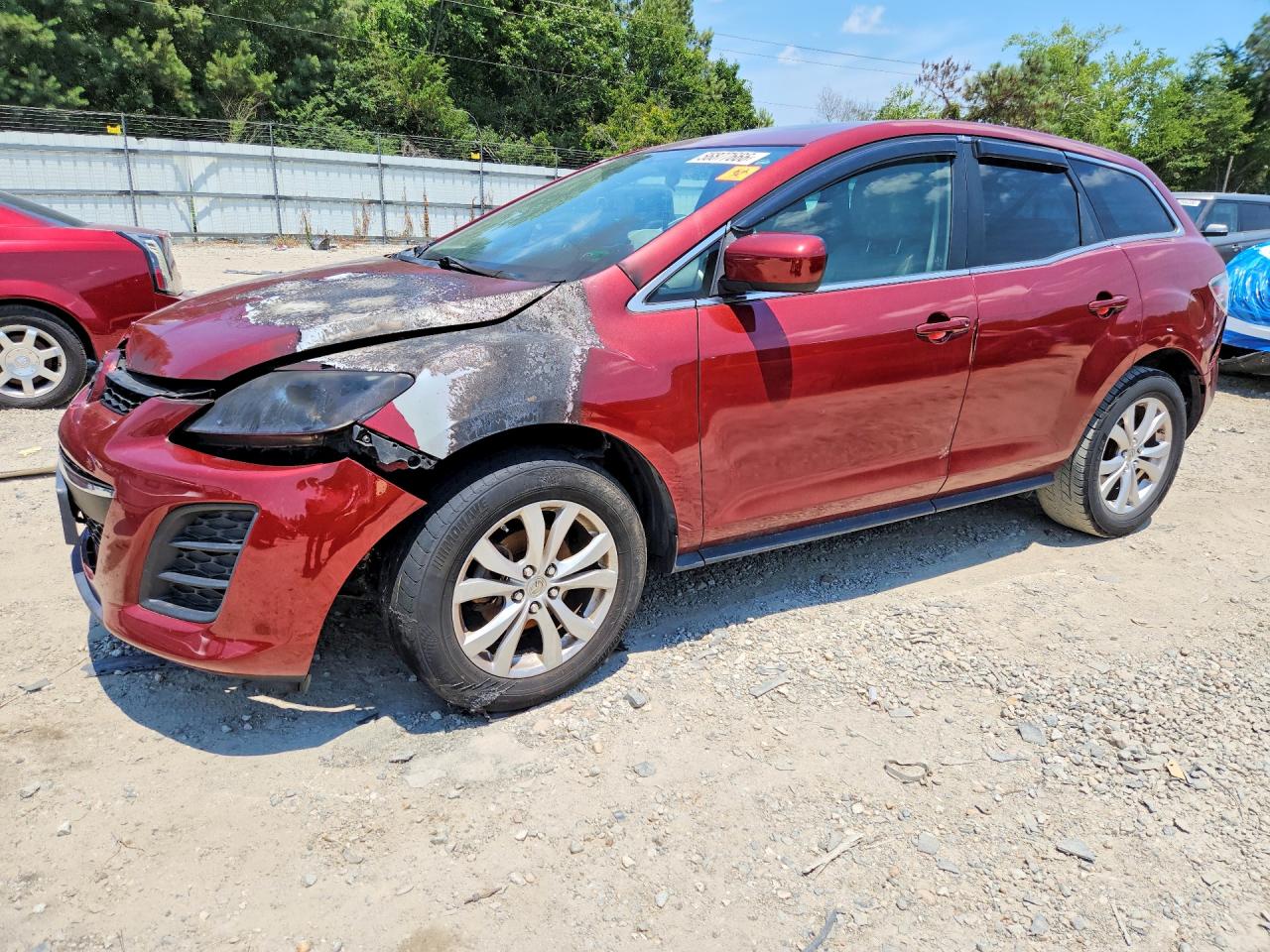 2010 Mazda CX-7 Touring, VIN JM3ER4WL7A0346558 — Engine fire