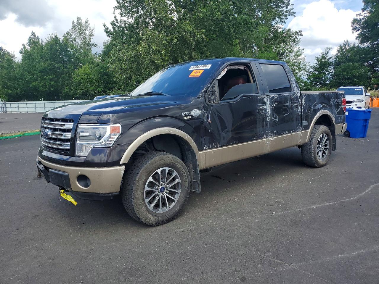 2013 Ford F-150 King Ranch, VIN 1FTFW1EF9DKF07243 — Опрокидывание