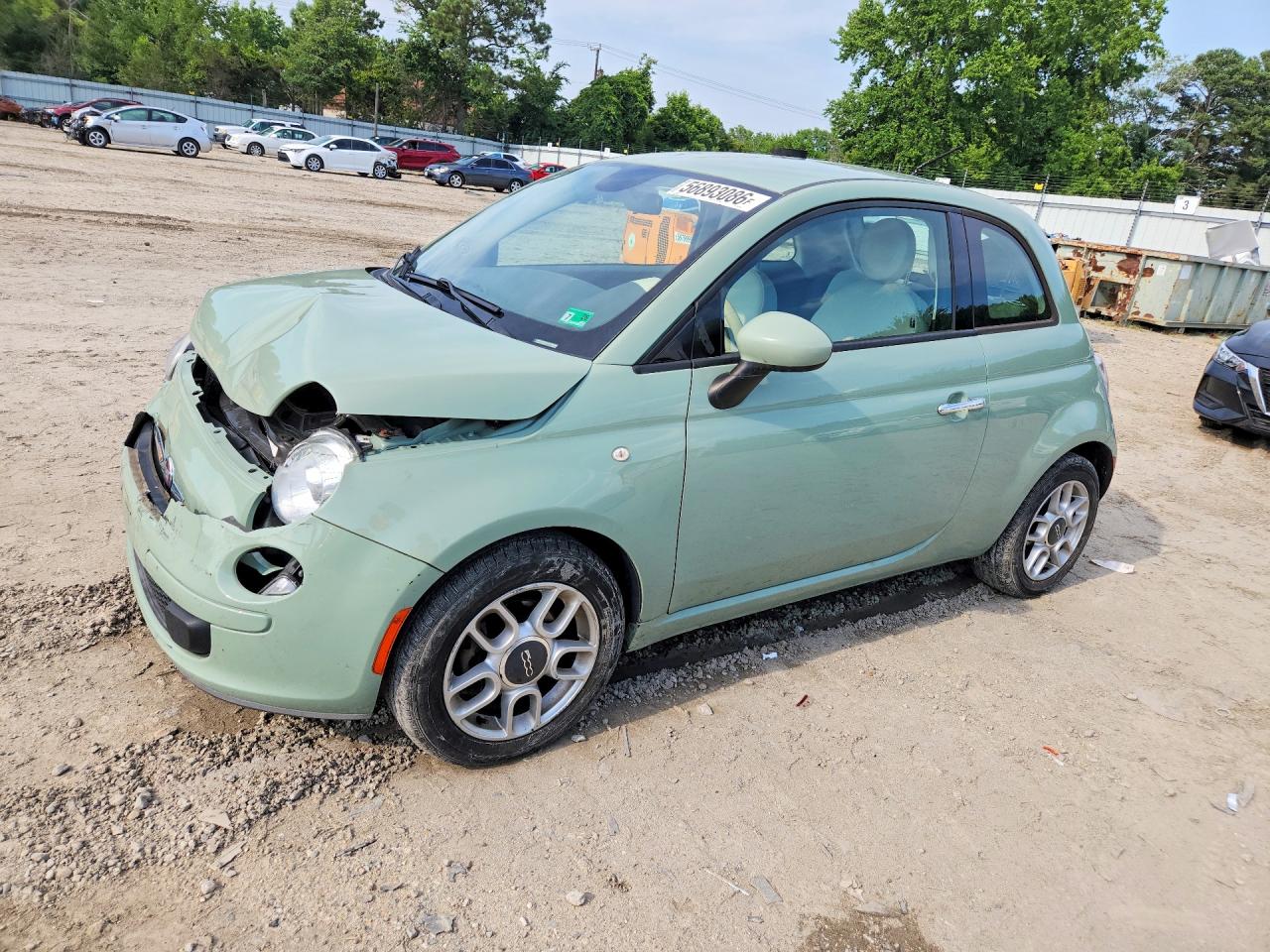 2014 FIAT 500 Pop, VIN 3C3CFFAR7ET267646 — Front end