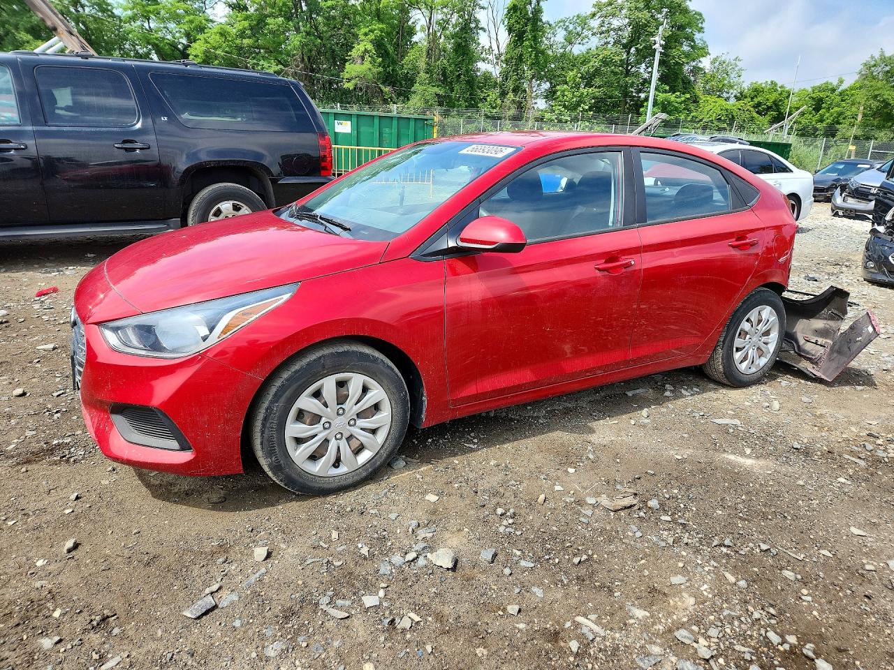 2019 Hyundai Accent SE, VIN 3KPC24A39KE085146 — Rear end