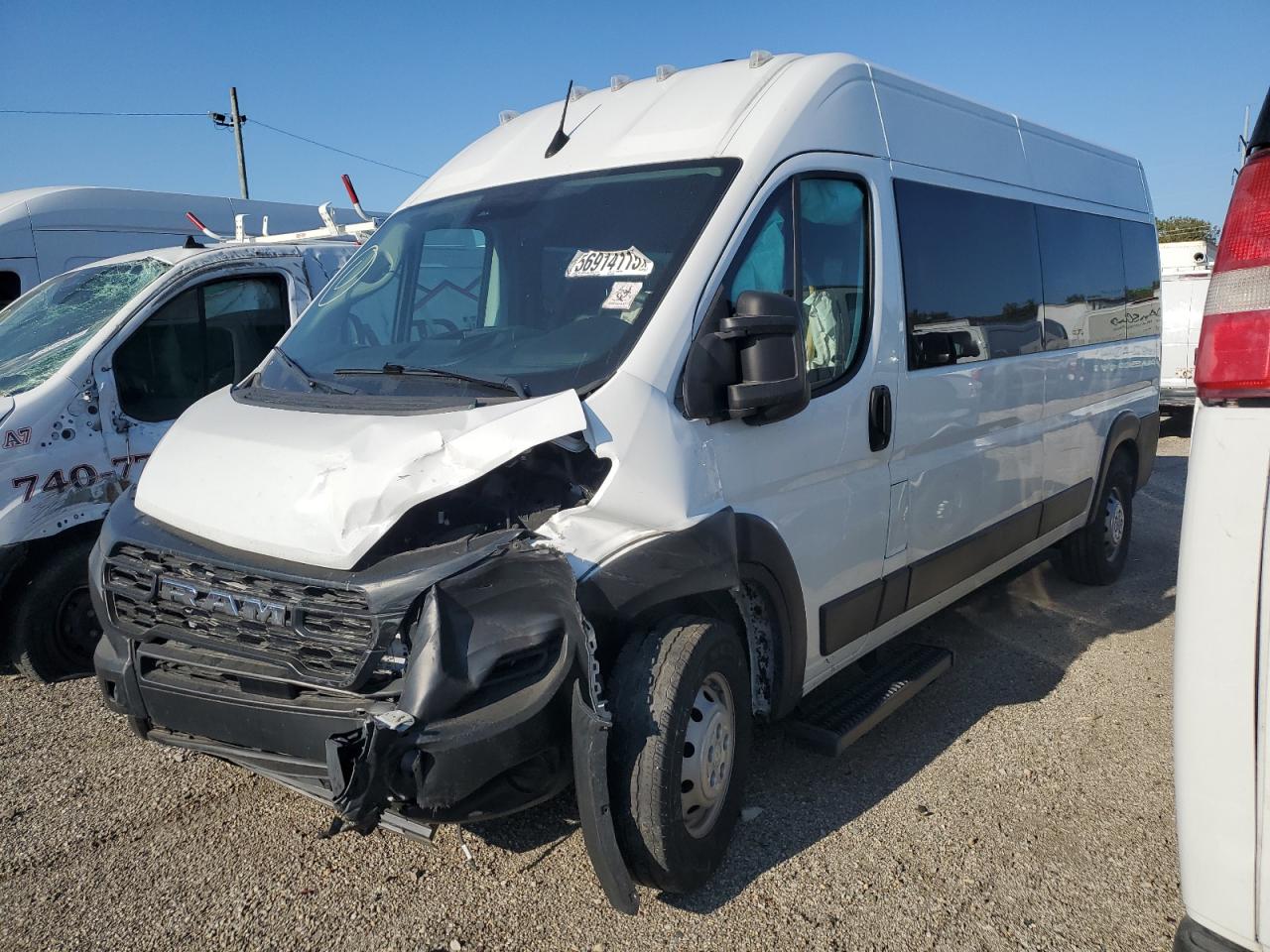 2023 Ram ProMaster Window Van, VIN 3C6LRVPG4PE555819 — Front end