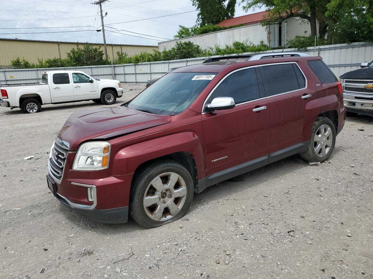 2016 GMC Terrain SLT, VIN 2GKFLUE30G6182445 — Front end